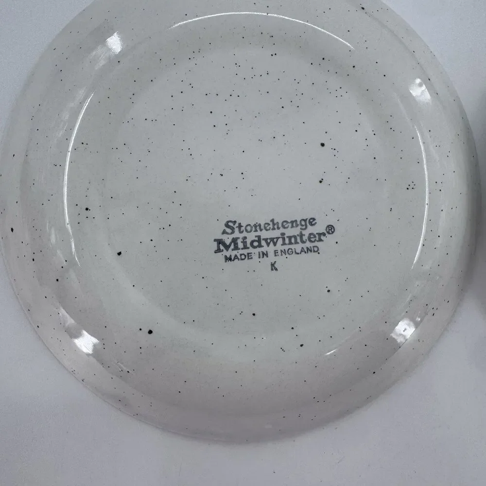 MIDWINTER STONEHENGE NIGHT CUPS AND SAUCERS ENGLAND Set Of 4 Fast Shipping